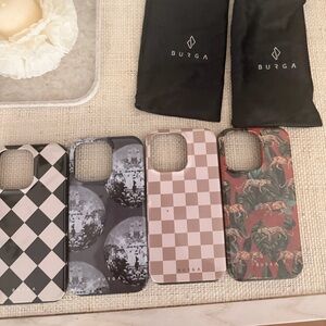 Set of 4 Burga IPhone 13 Pro cases